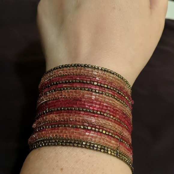 Beaded Cuff Bracelet - Picture 2 of 5